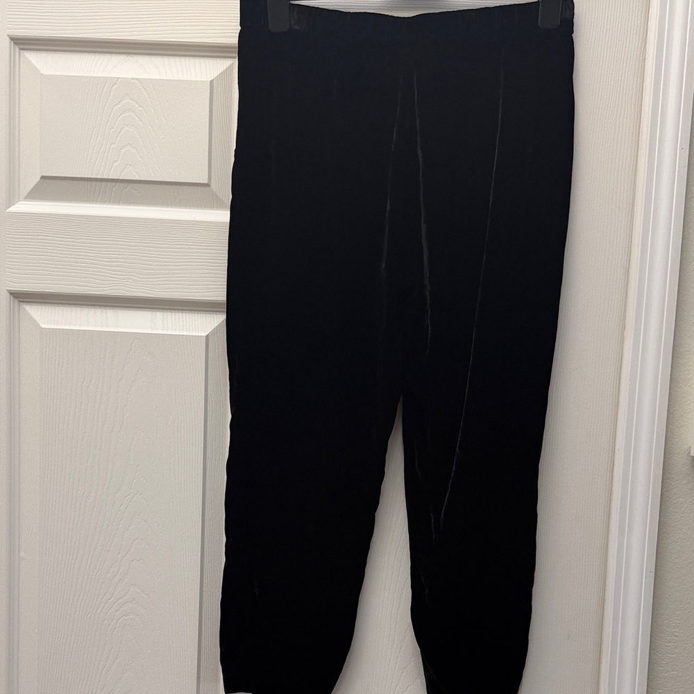 Eileen Fisher Women’s Large Petite Black Velvet Dress Pants - Picture 5 of 16